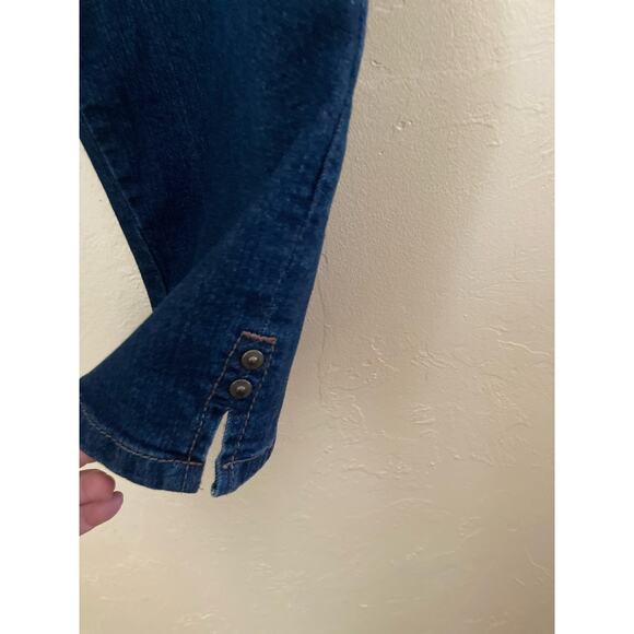 Gloria Vanderbilt Amanda Women's Cropped Dark Denim Jeans Size 14 - Picture 4 of 6